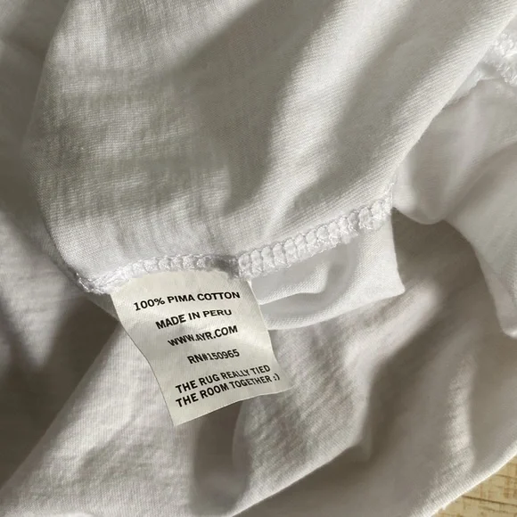 AYR All U Tee Scoop Neck Short Sleeve Basic Solid White Size Large - Picture 8 of 11